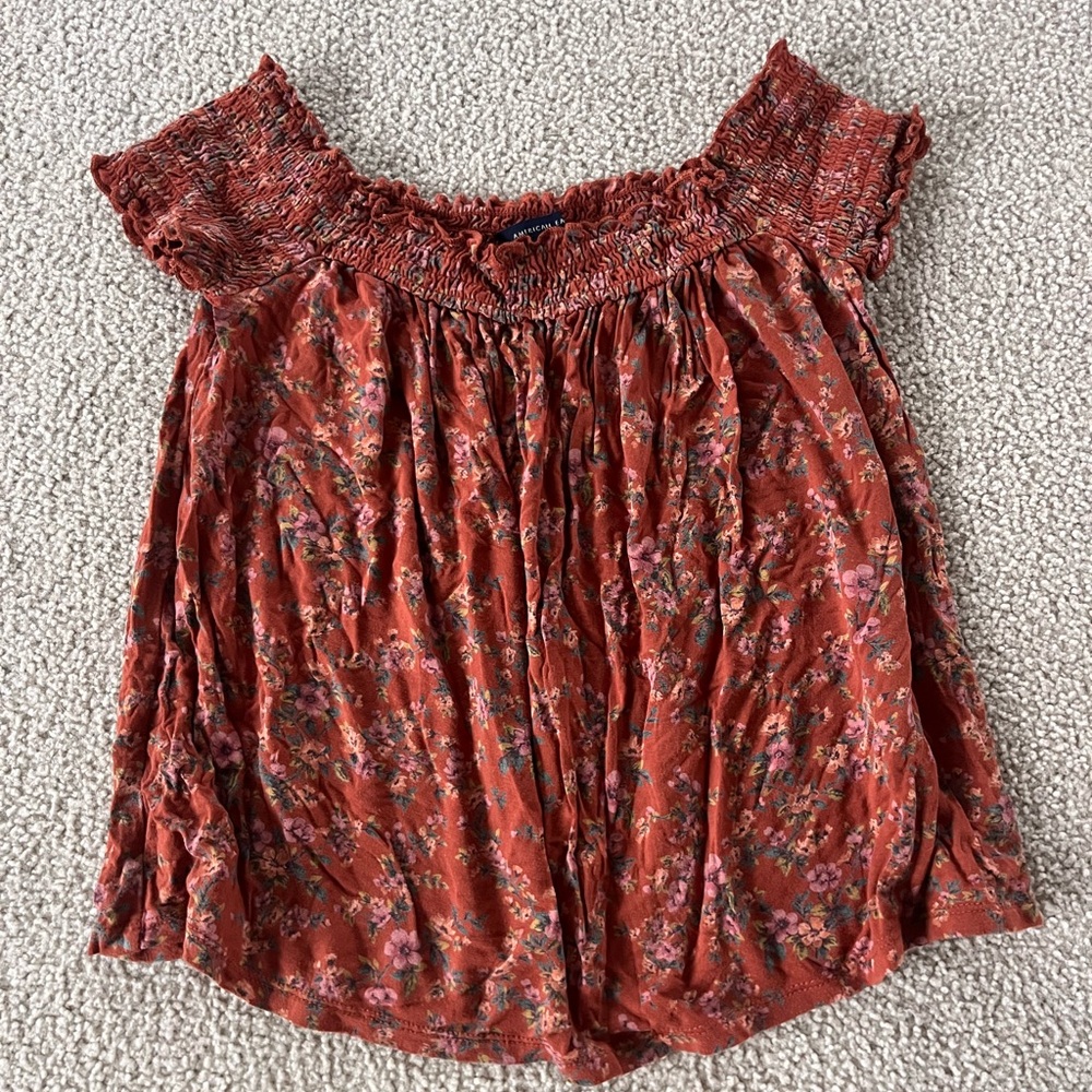 AE Floral Off the Shoulder Top